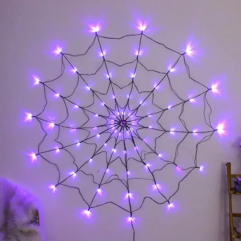 Spider Web Halloween Decoration - Luci a Rete a Forma di