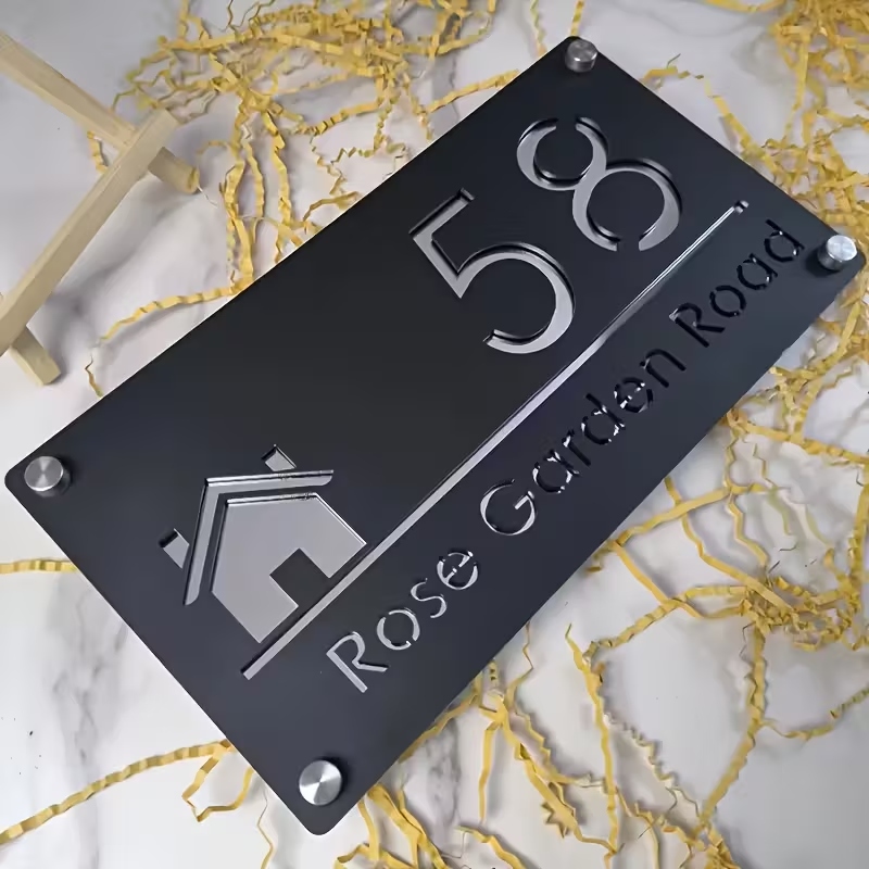 Halloween Party Supplies - 1 Pezzo Targa Numero Civico Personalizzata