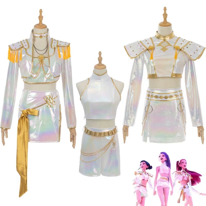 Halloween Costume Kids - Costume cosplay in pelle PU bianco