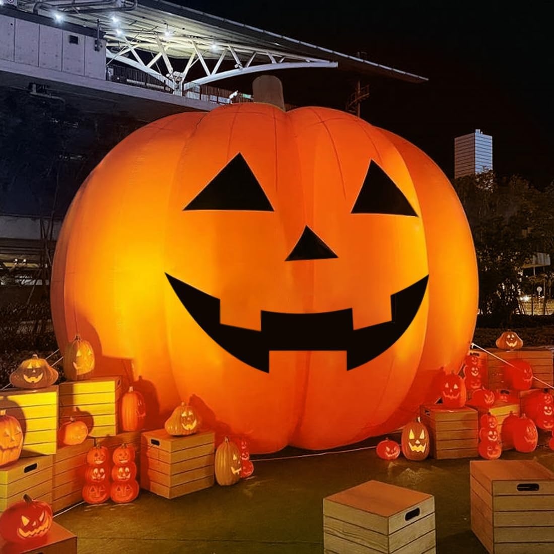 Halloween Pumpkin Decor Led - Decorazioni Gonfiabili Giganti di Halloween a