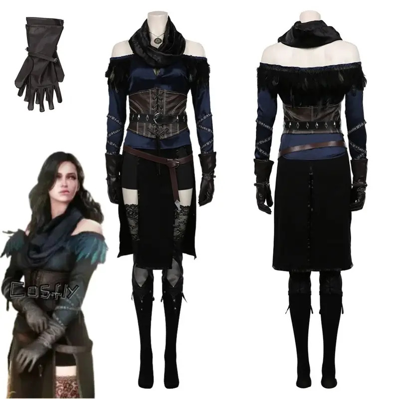 Halloween Costume Kids - Yennefer Cosplay Fantasia Costume Travestimento per