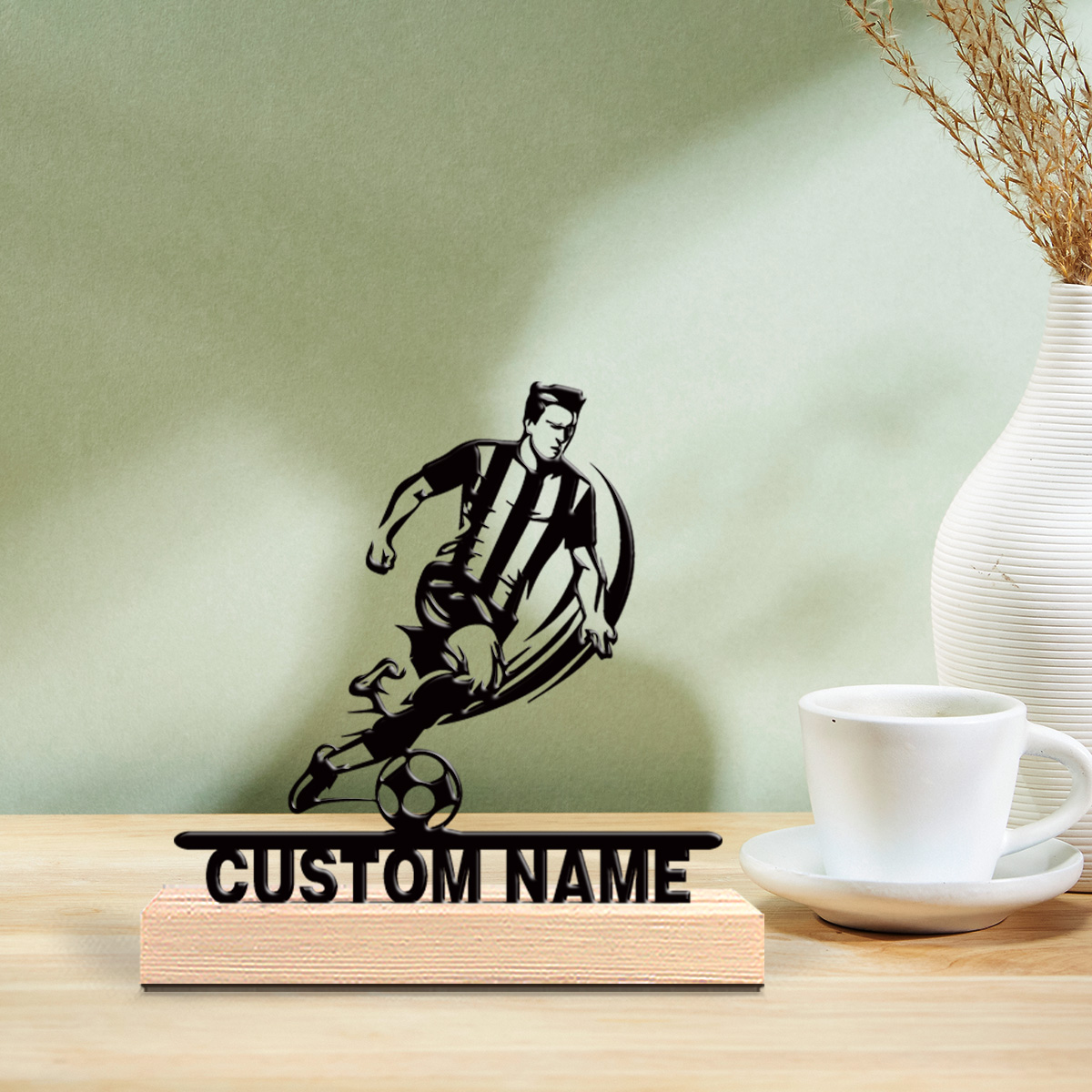 Halloween Party Supplies - Statua in Metallo Personalizzata di Calciatore