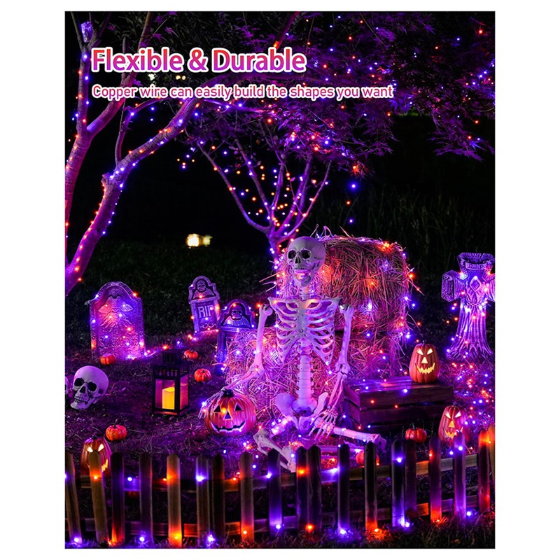 Luci a stringa solari per Hall - Halloween Led String Lights Orange recensione e prezzo