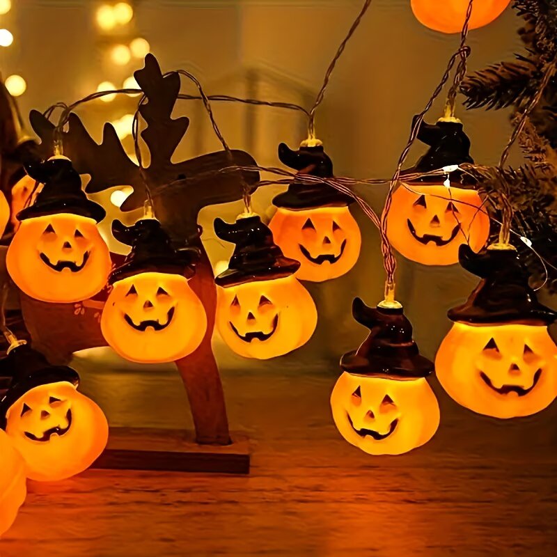 Luci a stringa a LED a forma d - Halloween Led String Lights Orange recensione e prezzo