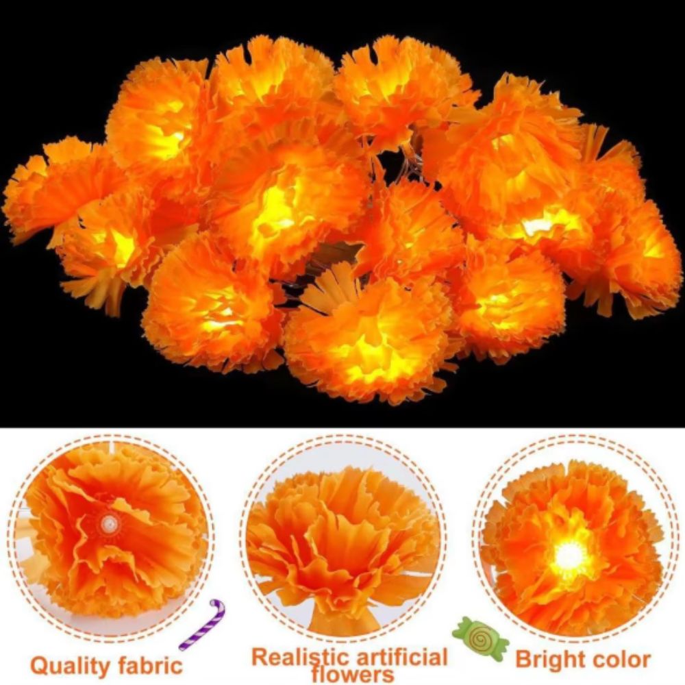 Luci LED a Forma di Calendula  - Halloween Led String Lights Orange recensione e prezzo