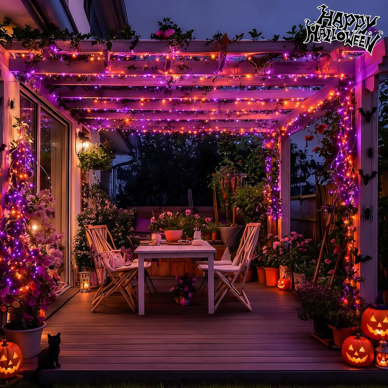 Luci a filo di rame solari per - Halloween Led String Lights Orange recensione e prezzo