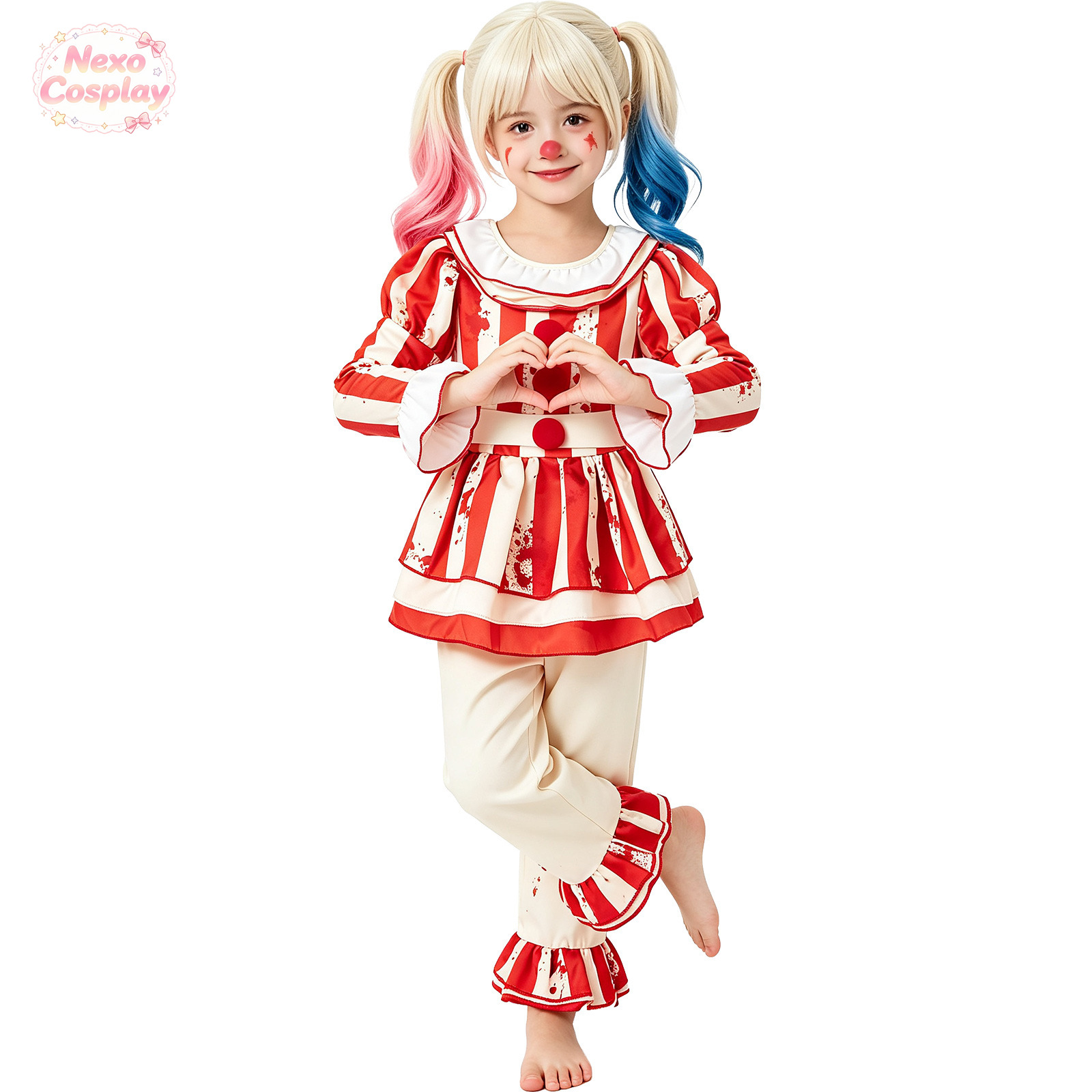 Costume da clown horror a righ - Halloween Costume Kids recensione e prezzo