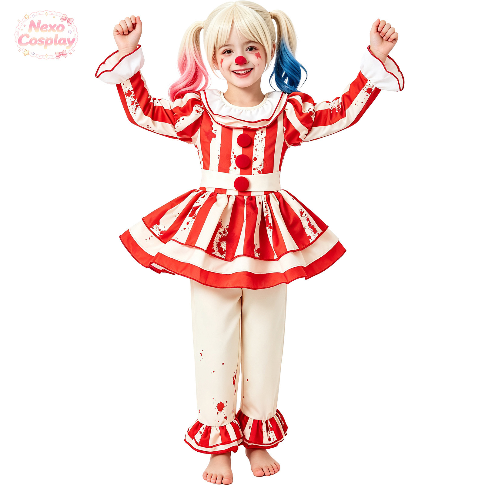 Costume da clown horror a righ - Halloween Costume Kids recensione e prezzo
