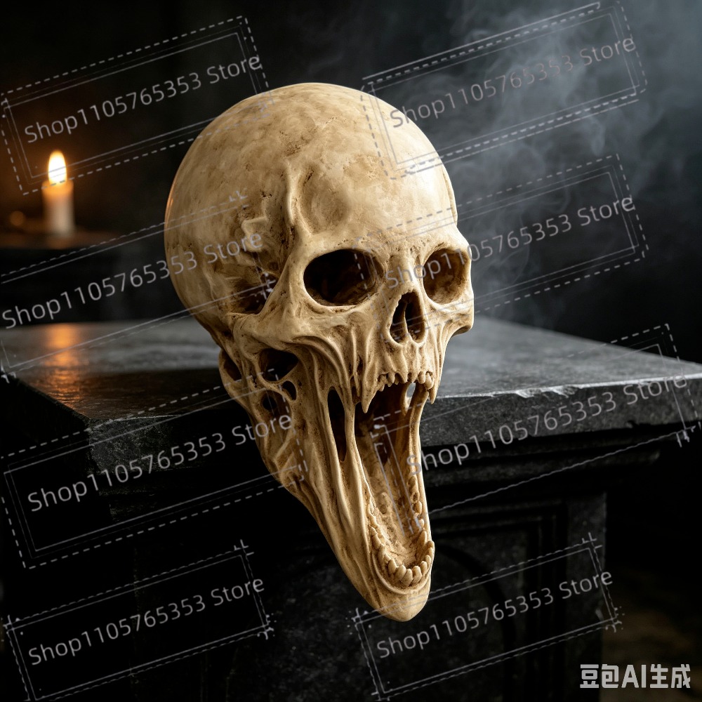Statua Gotica di Teschio Urlan - Halloween Skeleton Decoration recensione e prezzo