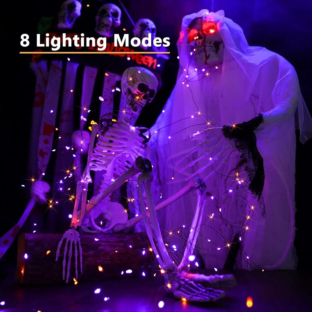 10-120M Filo di rame Luci dell - Halloween Led String Lights Orange recensione e prezzo