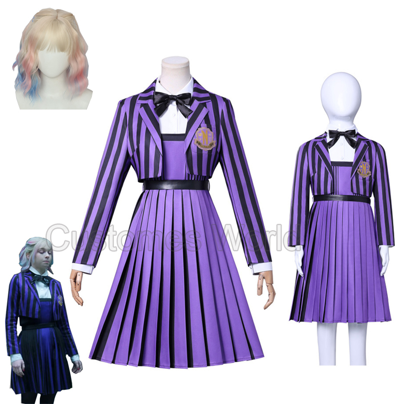 Nevermore Academy Uniforme Emm - Halloween Costume Kids recensione e prezzo