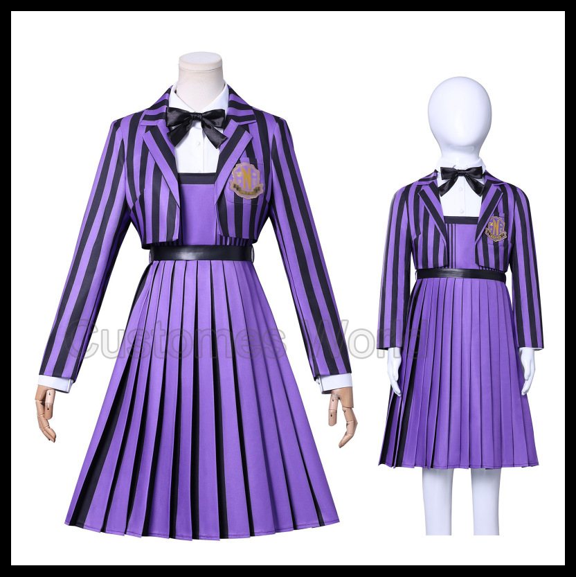 Nevermore Academy Uniforme Emm - Halloween Costume Kids recensione e prezzo