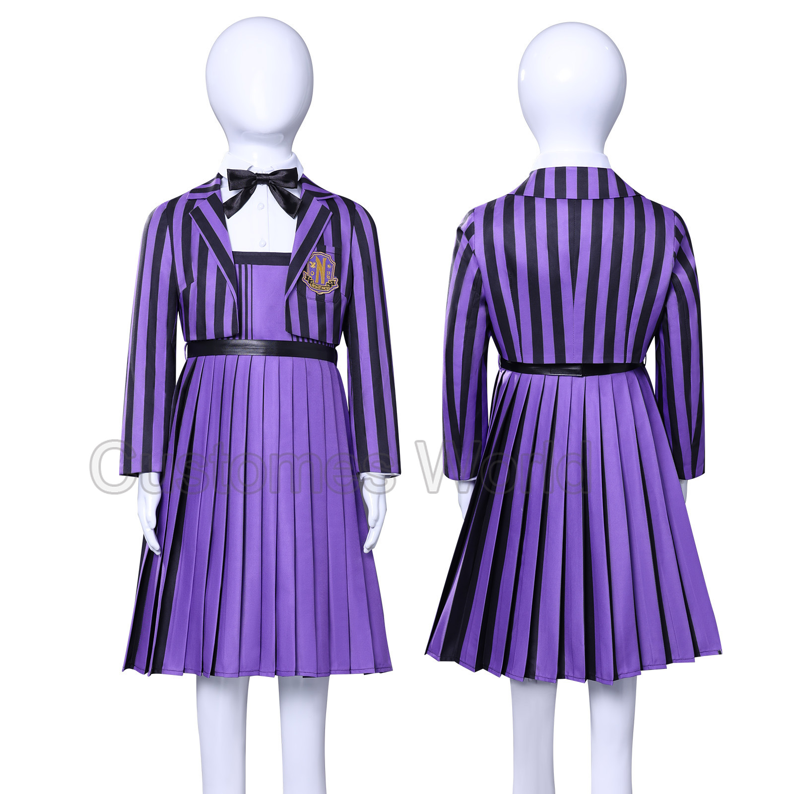 Nevermore Academy Uniforme Emm - Halloween Costume Kids recensione e prezzo