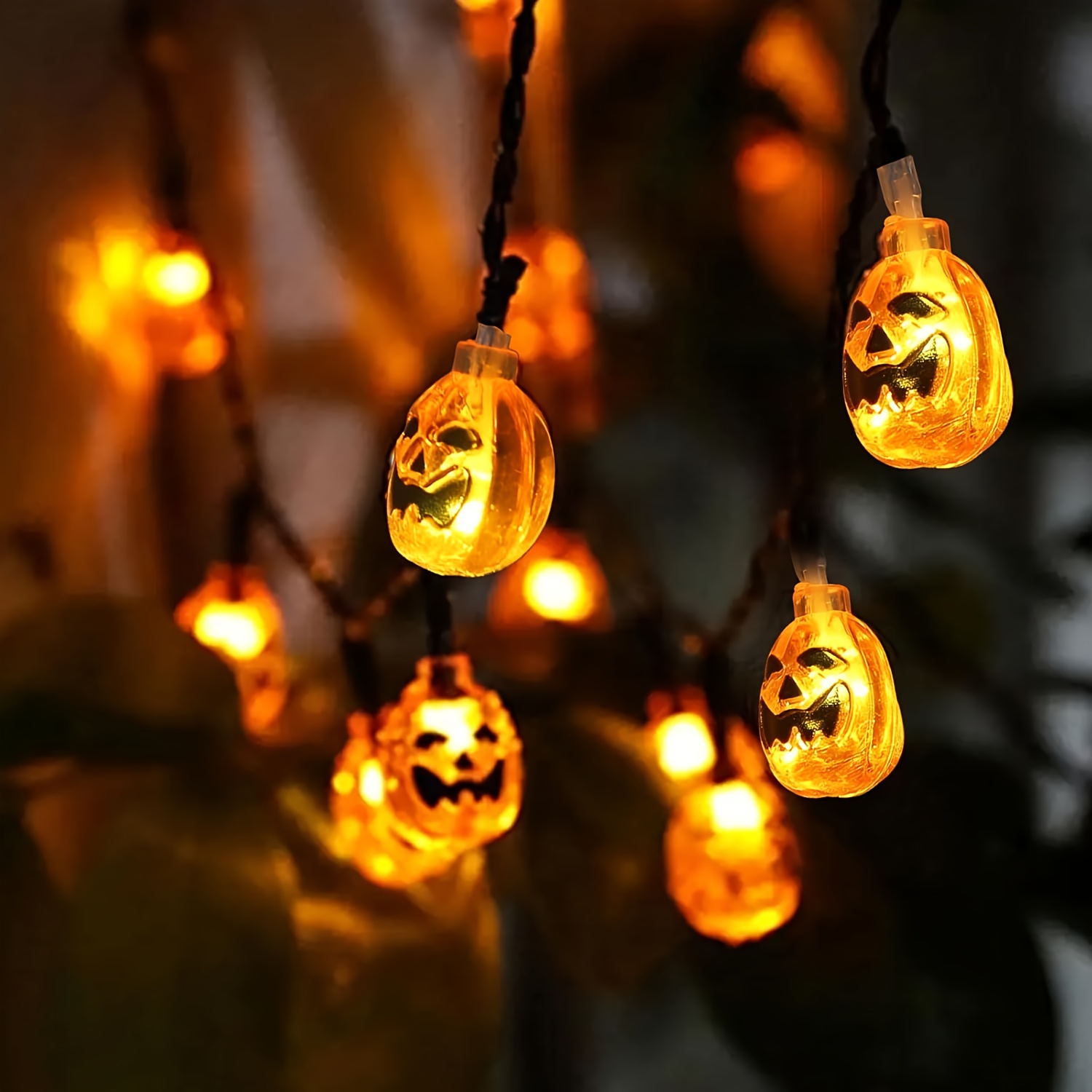 Luci a stringa a forma di zucc - Halloween Led String Lights Orange recensione e prezzo