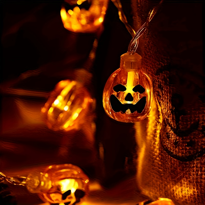 Luci a stringa a forma di zucc - Halloween Led String Lights Orange recensione e prezzo