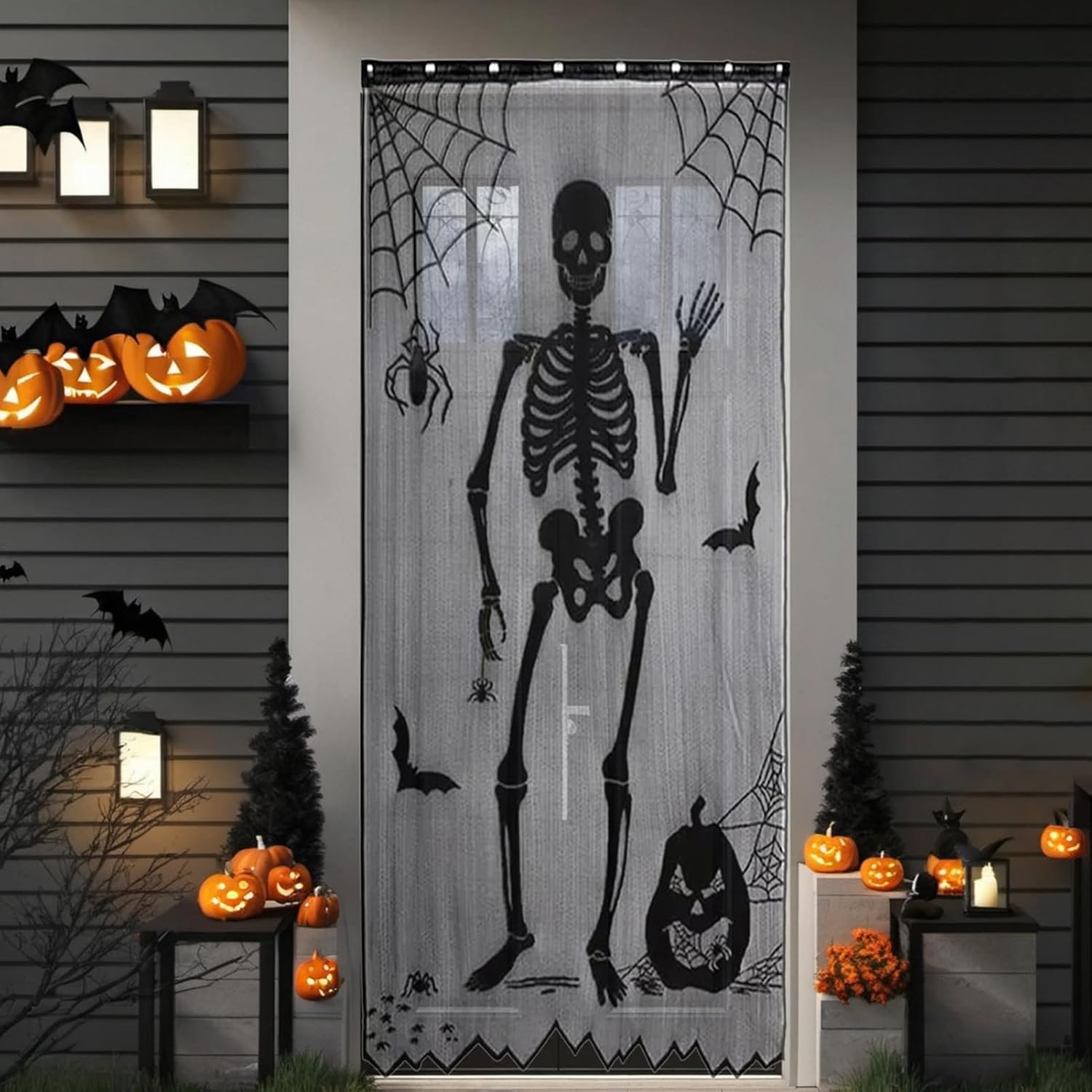 Tenda per Porta in Pizzo a Tem - Halloween Skeleton Decoration recensione e prezzo