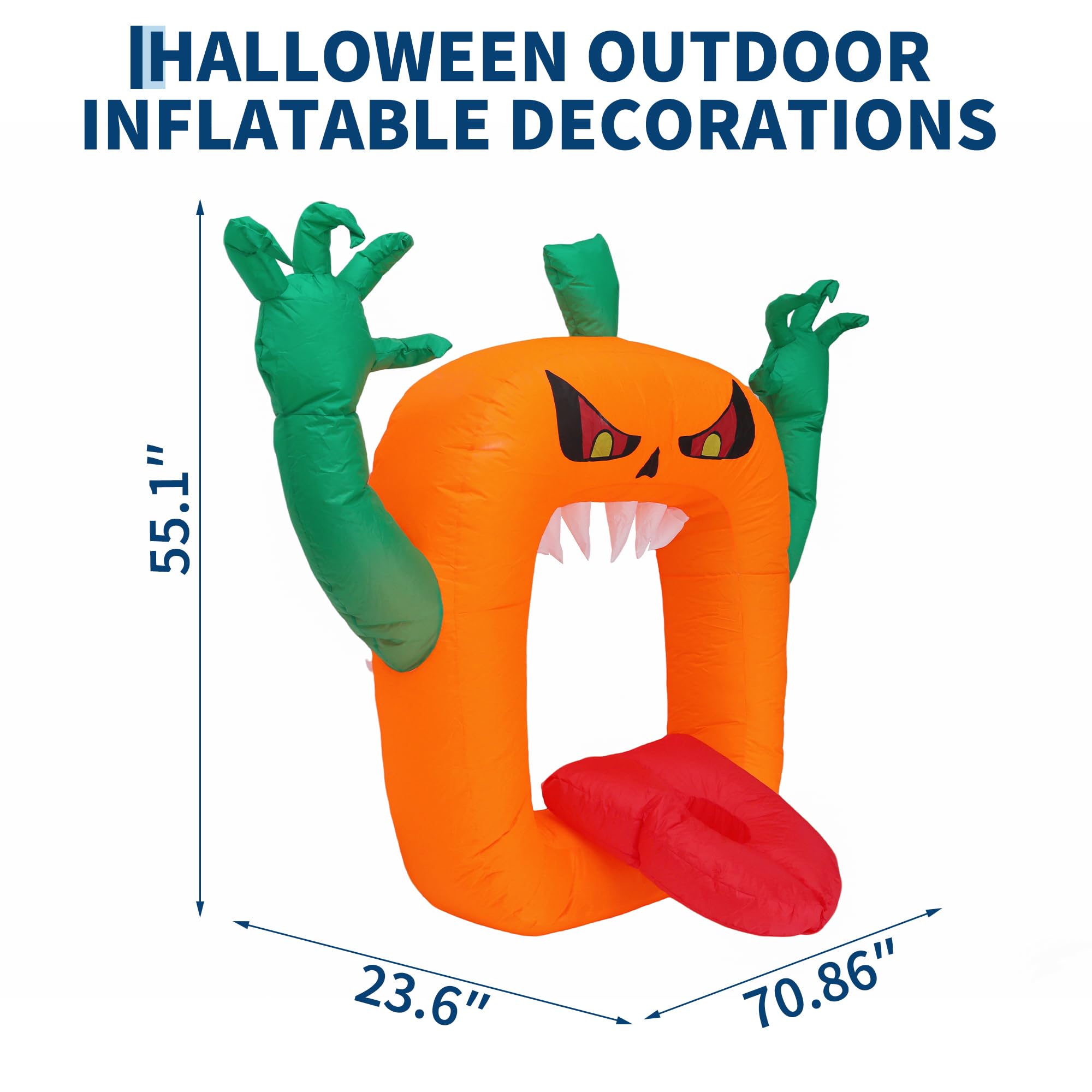 Zucca gonfiabile a tema Hallow - Halloween Pumpkin Decor Led recensione e prezzo