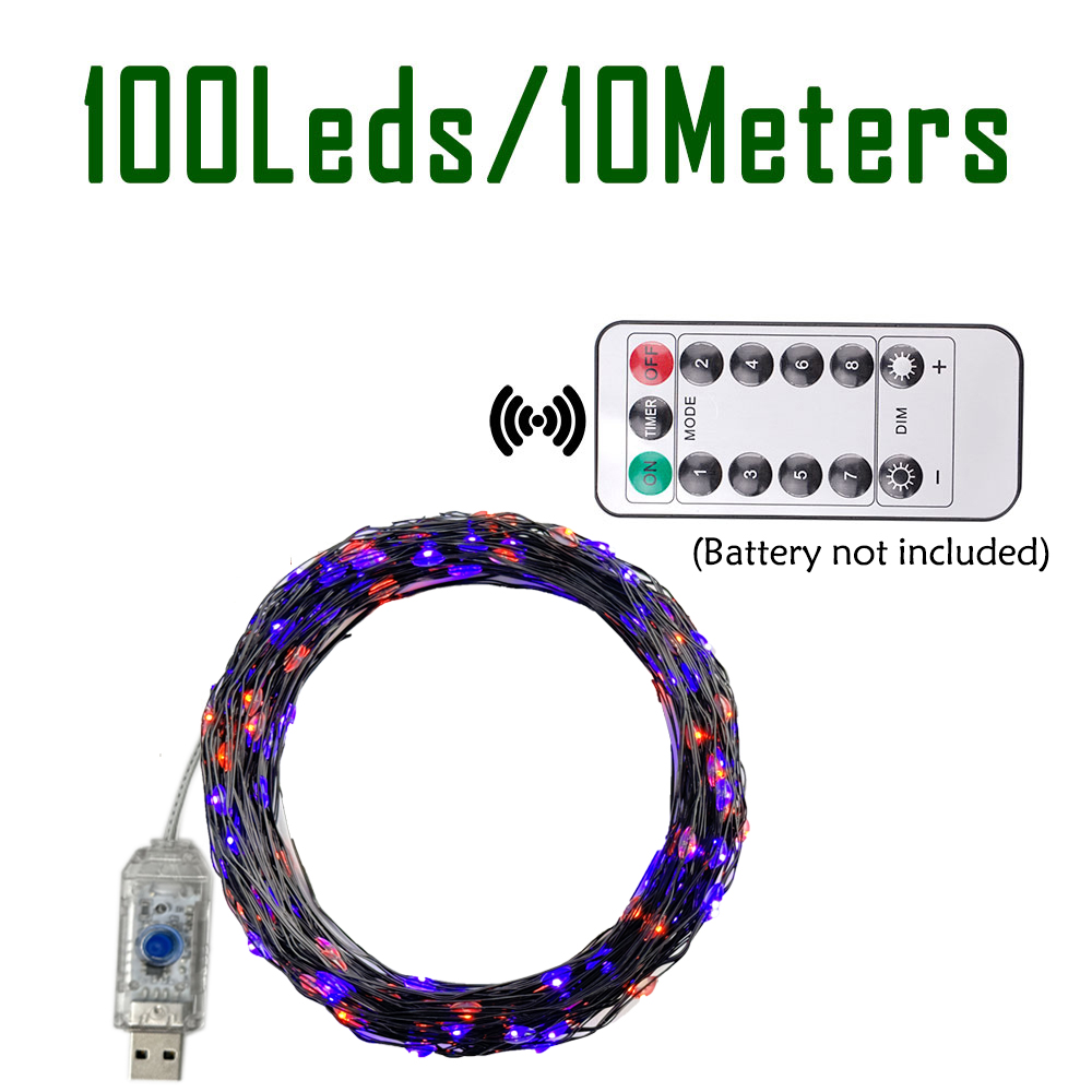 Luci della stringa da 100/200  - Halloween Led String Lights Orange recensione e prezzo